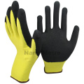 NMSAFETY yellow Super Flex Sandy Finish Nitrile Coated Gloves